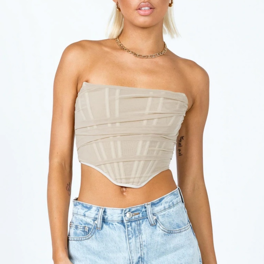 Princess polly: AVERY BUSTIER CHAMPAGNE - Picture 2 of 4